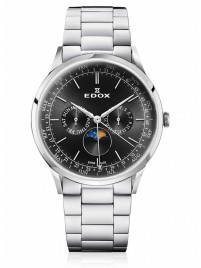 Edox Les Vauberts Moon Phase Complication 40101 3M NIN watch image
