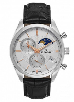 Edox Les Vauberts Chronograph Mondphase Date Quarz 01655 3 AIR watch picture